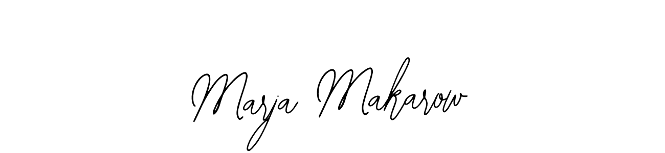 Design your own signature with our free online signature maker. With this signature software, you can create a handwritten (Bearetta-2O07w) signature for name Marja Makarow. Marja Makarow signature style 12 images and pictures png