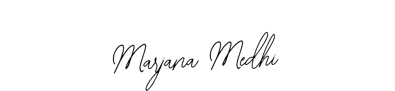You should practise on your own different ways (Bearetta-2O07w) to write your name (Marjana Medhi) in signature. don't let someone else do it for you. Marjana Medhi signature style 12 images and pictures png
