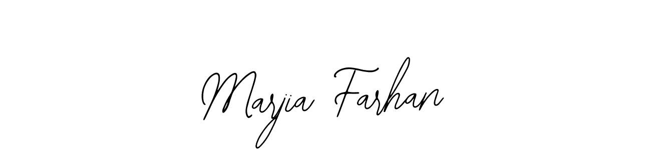 It looks lik you need a new signature style for name Marjia Farhan. Design unique handwritten (Bearetta-2O07w) signature with our free signature maker in just a few clicks. Marjia Farhan signature style 12 images and pictures png