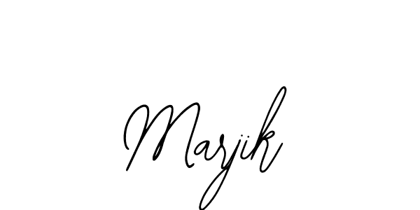 Design your own signature with our free online signature maker. With this signature software, you can create a handwritten (Bearetta-2O07w) signature for name Marjik. Marjik signature style 12 images and pictures png