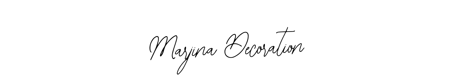 You should practise on your own different ways (Bearetta-2O07w) to write your name (Marjina Decoration) in signature. don't let someone else do it for you. Marjina Decoration signature style 12 images and pictures png