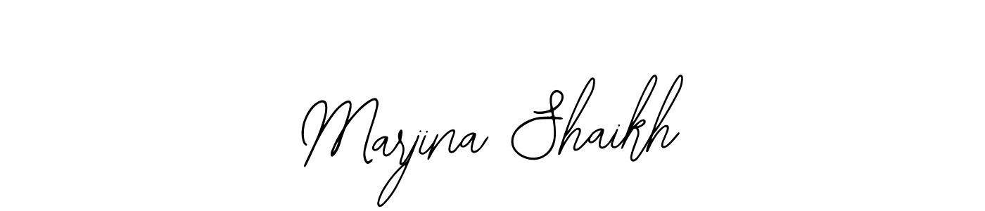 Make a beautiful signature design for name Marjina Shaikh. Use this online signature maker to create a handwritten signature for free. Marjina Shaikh signature style 12 images and pictures png
