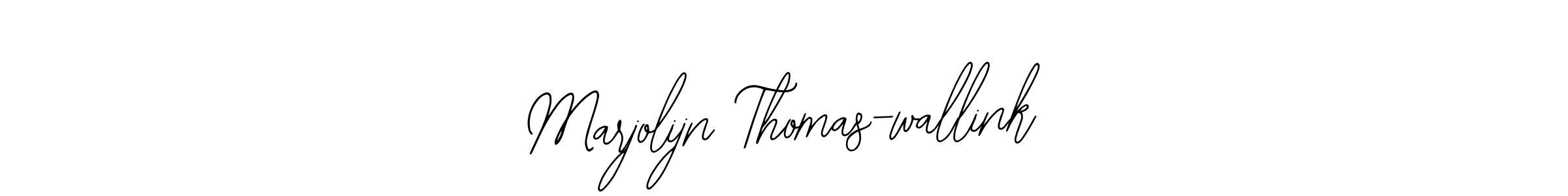 Make a beautiful signature design for name Marjolijn Thomas-wallink. With this signature (Bearetta-2O07w) style, you can create a handwritten signature for free. Marjolijn Thomas-wallink signature style 12 images and pictures png