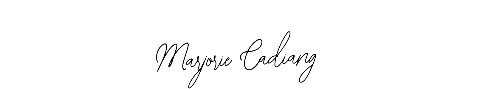 How to make Marjorie Cadiang signature? Bearetta-2O07w is a professional autograph style. Create handwritten signature for Marjorie Cadiang name. Marjorie Cadiang signature style 12 images and pictures png