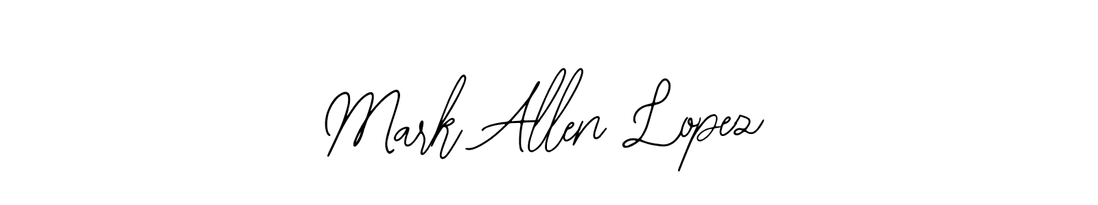 Create a beautiful signature design for name Mark Allen Lopez. With this signature (Bearetta-2O07w) fonts, you can make a handwritten signature for free. Mark Allen Lopez signature style 12 images and pictures png