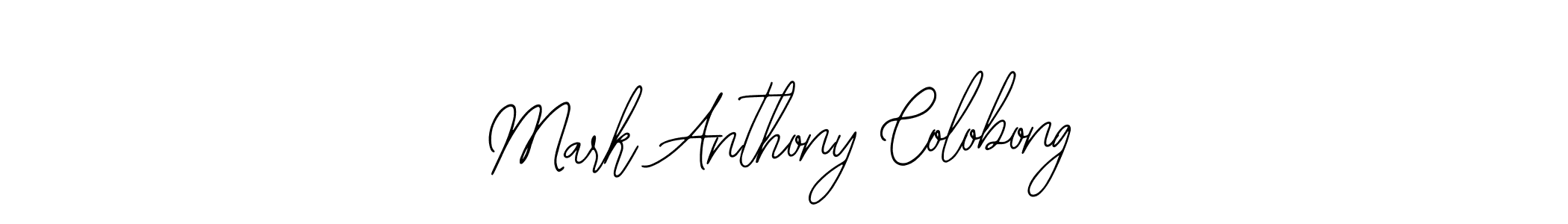 if you are searching for the best signature style for your name Mark Anthony Colobong. so please give up your signature search. here we have designed multiple signature styles  using Bearetta-2O07w. Mark Anthony Colobong signature style 12 images and pictures png