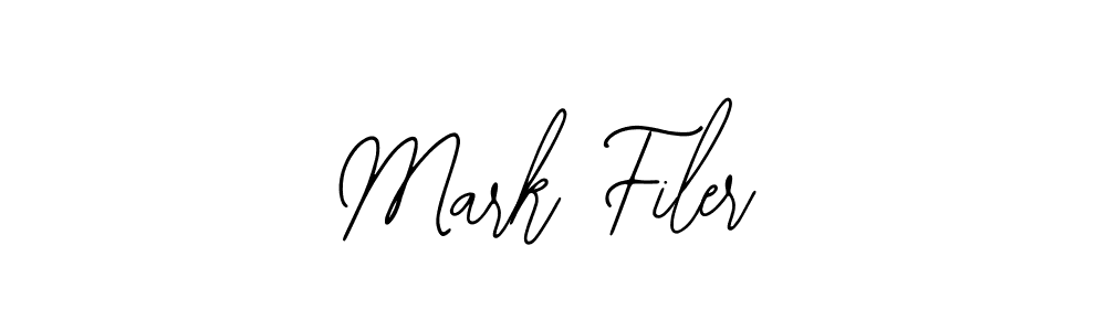 How to make Mark Filer name signature. Use Bearetta-2O07w style for creating short signs online. This is the latest handwritten sign. Mark Filer signature style 12 images and pictures png