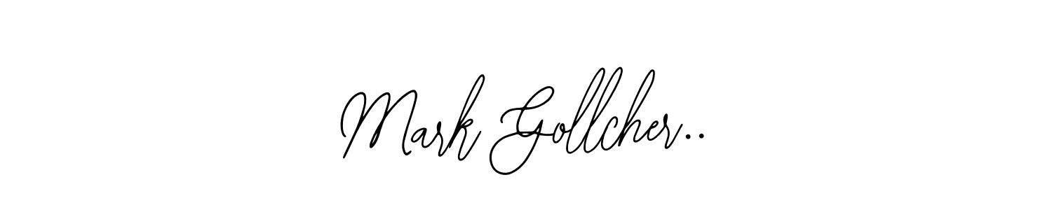 The best way (Bearetta-2O07w) to make a short signature is to pick only two or three words in your name. The name Mark Gollcher.. include a total of six letters. For converting this name. Mark Gollcher.. signature style 12 images and pictures png