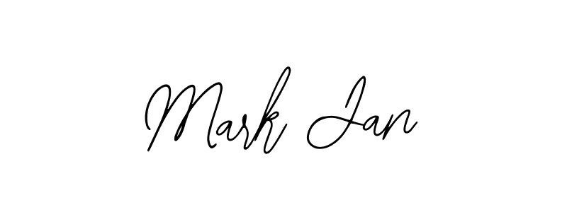 Use a signature maker to create a handwritten signature online. With this signature software, you can design (Bearetta-2O07w) your own signature for name Mark Jan. Mark Jan signature style 12 images and pictures png