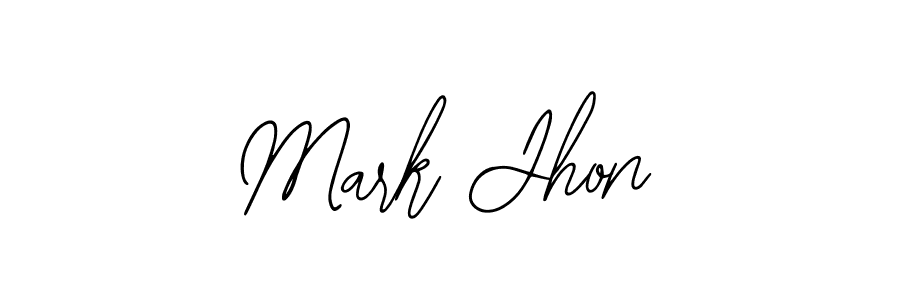 How to make Mark Jhon signature? Bearetta-2O07w is a professional autograph style. Create handwritten signature for Mark Jhon name. Mark Jhon signature style 12 images and pictures png