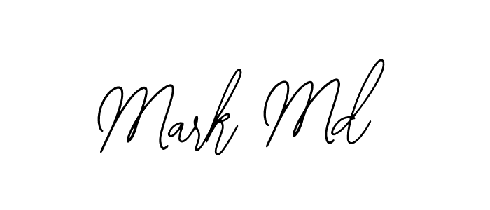 You should practise on your own different ways (Bearetta-2O07w) to write your name (Mark Md) in signature. don't let someone else do it for you. Mark Md signature style 12 images and pictures png