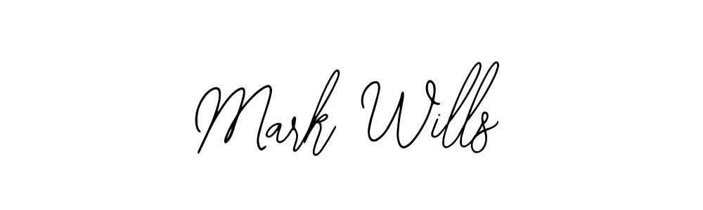 How to make Mark Wills name signature. Use Bearetta-2O07w style for creating short signs online. This is the latest handwritten sign. Mark Wills signature style 12 images and pictures png