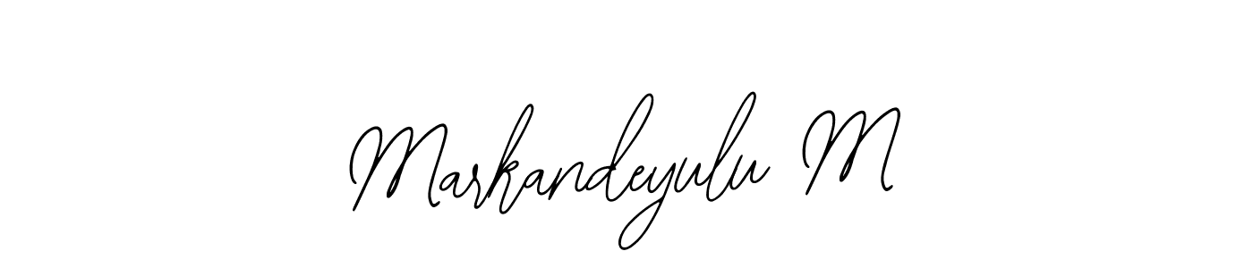 Design your own signature with our free online signature maker. With this signature software, you can create a handwritten (Bearetta-2O07w) signature for name Markandeyulu M. Markandeyulu M signature style 12 images and pictures png