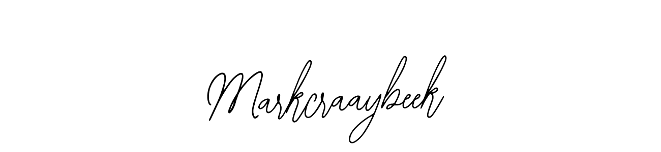 How to make Markcraaybeek name signature. Use Bearetta-2O07w style for creating short signs online. This is the latest handwritten sign. Markcraaybeek signature style 12 images and pictures png