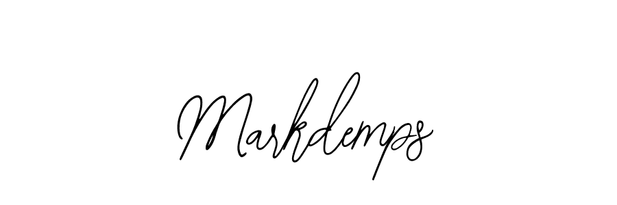 You should practise on your own different ways (Bearetta-2O07w) to write your name (Markdemps) in signature. don't let someone else do it for you. Markdemps signature style 12 images and pictures png