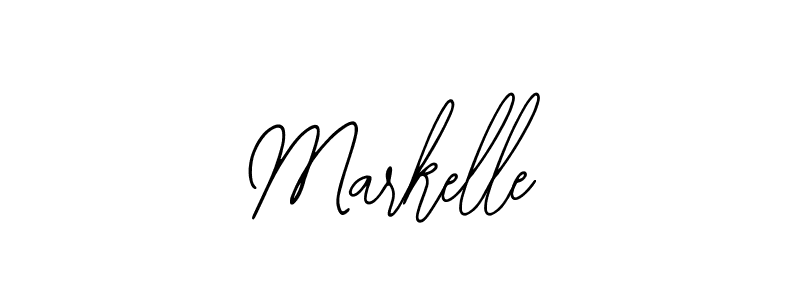 How to make Markelle name signature. Use Bearetta-2O07w style for creating short signs online. This is the latest handwritten sign. Markelle signature style 12 images and pictures png