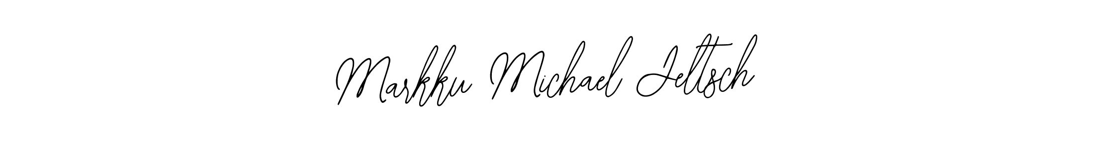 It looks lik you need a new signature style for name Markku Michael Jeltsch. Design unique handwritten (Bearetta-2O07w) signature with our free signature maker in just a few clicks. Markku Michael Jeltsch signature style 12 images and pictures png