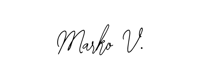 You can use this online signature creator to create a handwritten signature for the name Marko V.. This is the best online autograph maker. Marko V. signature style 12 images and pictures png