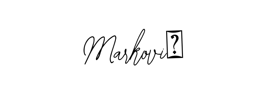 Here are the top 10 professional signature styles for the name MarkoviĆ. These are the best autograph styles you can use for your name. MarkoviĆ signature style 12 images and pictures png