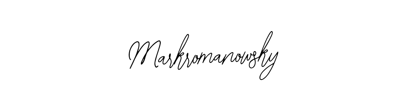 Make a beautiful signature design for name Markromanowsky. With this signature (Bearetta-2O07w) style, you can create a handwritten signature for free. Markromanowsky signature style 12 images and pictures png