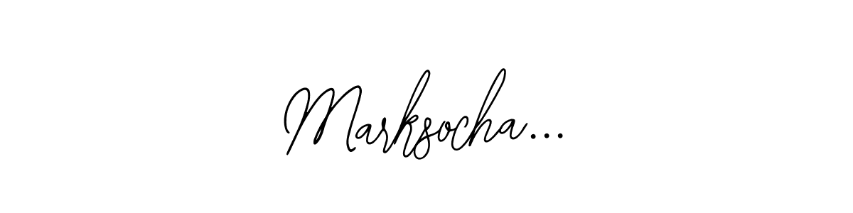 It looks lik you need a new signature style for name Marksocha.... Design unique handwritten (Bearetta-2O07w) signature with our free signature maker in just a few clicks. Marksocha... signature style 12 images and pictures png