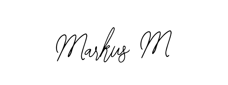 The best way (Bearetta-2O07w) to make a short signature is to pick only two or three words in your name. The name Markus M include a total of six letters. For converting this name. Markus M signature style 12 images and pictures png