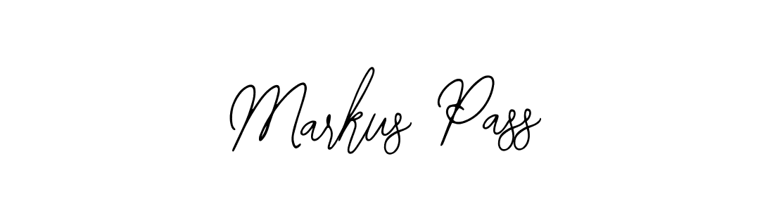 How to make Markus Pass name signature. Use Bearetta-2O07w style for creating short signs online. This is the latest handwritten sign. Markus Pass signature style 12 images and pictures png