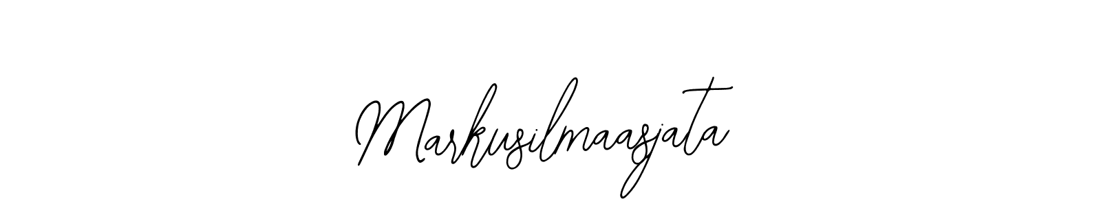 The best way (Bearetta-2O07w) to make a short signature is to pick only two or three words in your name. The name Markusilmaasjata include a total of six letters. For converting this name. Markusilmaasjata signature style 12 images and pictures png