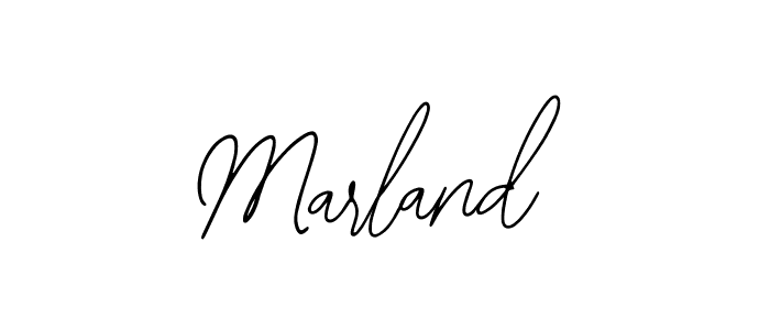 How to make Marland signature? Bearetta-2O07w is a professional autograph style. Create handwritten signature for Marland name. Marland signature style 12 images and pictures png
