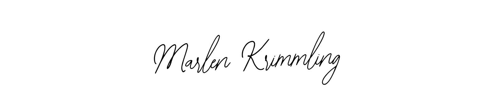 It looks lik you need a new signature style for name Marlen Krimmling. Design unique handwritten (Bearetta-2O07w) signature with our free signature maker in just a few clicks. Marlen Krimmling signature style 12 images and pictures png