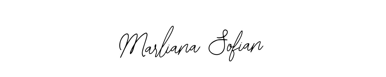 You should practise on your own different ways (Bearetta-2O07w) to write your name (Marliana Sofian) in signature. don't let someone else do it for you. Marliana Sofian signature style 12 images and pictures png