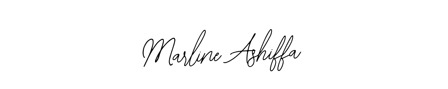 How to make Marline Ashiffa name signature. Use Bearetta-2O07w style for creating short signs online. This is the latest handwritten sign. Marline Ashiffa signature style 12 images and pictures png