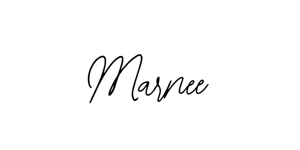 Use a signature maker to create a handwritten signature online. With this signature software, you can design (Bearetta-2O07w) your own signature for name Marnee. Marnee signature style 12 images and pictures png