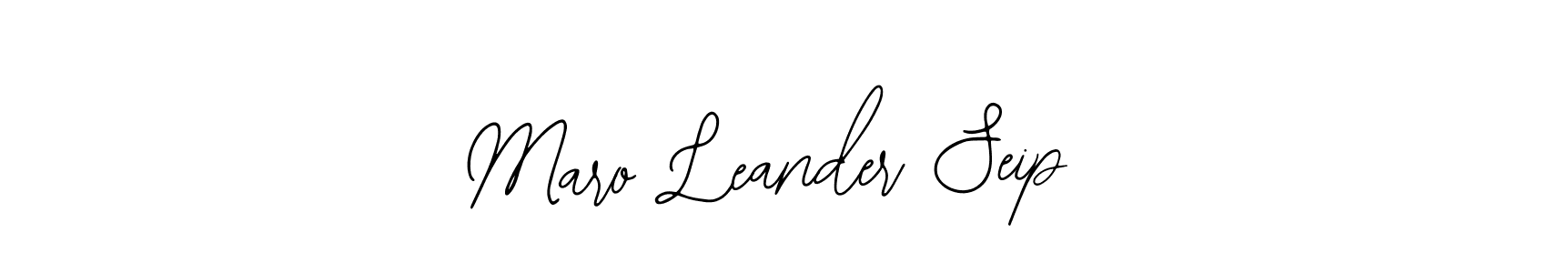 Similarly Bearetta-2O07w is the best handwritten signature design. Signature creator online .You can use it as an online autograph creator for name Maro Leander Seip. Maro Leander Seip signature style 12 images and pictures png