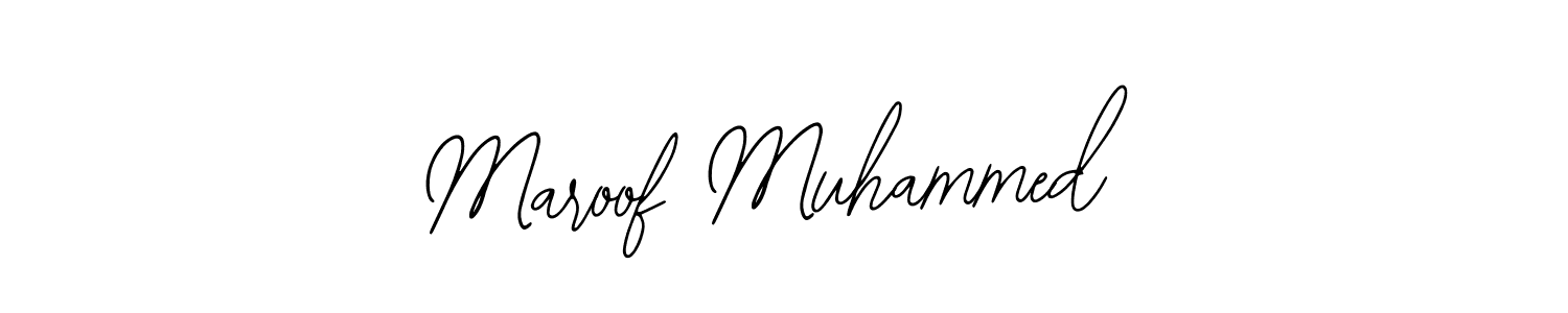 Create a beautiful signature design for name Maroof Muhammed. With this signature (Bearetta-2O07w) fonts, you can make a handwritten signature for free. Maroof Muhammed signature style 12 images and pictures png