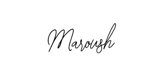 How to make Maroush name signature. Use Bearetta-2O07w style for creating short signs online. This is the latest handwritten sign. Maroush signature style 12 images and pictures png