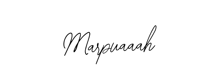 Design your own signature with our free online signature maker. With this signature software, you can create a handwritten (Bearetta-2O07w) signature for name Marpuaaah. Marpuaaah signature style 12 images and pictures png