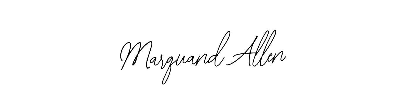 You should practise on your own different ways (Bearetta-2O07w) to write your name (Marquand Allen) in signature. don't let someone else do it for you. Marquand Allen signature style 12 images and pictures png