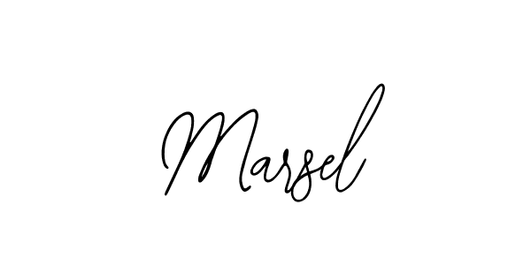 How to make Marsel name signature. Use Bearetta-2O07w style for creating short signs online. This is the latest handwritten sign. Marsel signature style 12 images and pictures png