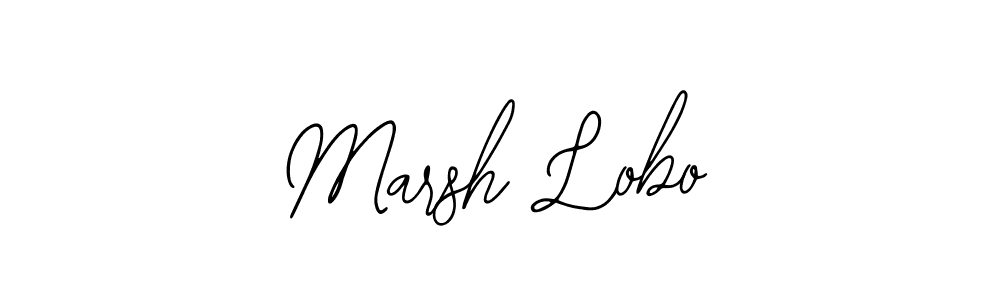 Make a beautiful signature design for name Marsh Lobo. Use this online signature maker to create a handwritten signature for free. Marsh Lobo signature style 12 images and pictures png