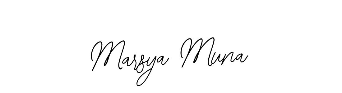 This is the best signature style for the Marsya Muna name. Also you like these signature font (Bearetta-2O07w). Mix name signature. Marsya Muna signature style 12 images and pictures png