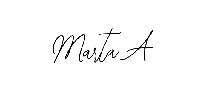 Also You can easily find your signature by using the search form. We will create Marta A name handwritten signature images for you free of cost using Bearetta-2O07w sign style. Marta A signature style 12 images and pictures png