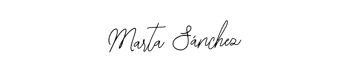 The best way (Bearetta-2O07w) to make a short signature is to pick only two or three words in your name. The name Marta Sánchez include a total of six letters. For converting this name. Marta Sánchez signature style 12 images and pictures png