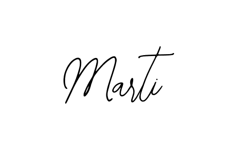 Design your own signature with our free online signature maker. With this signature software, you can create a handwritten (Bearetta-2O07w) signature for name Marti. Marti signature style 12 images and pictures png