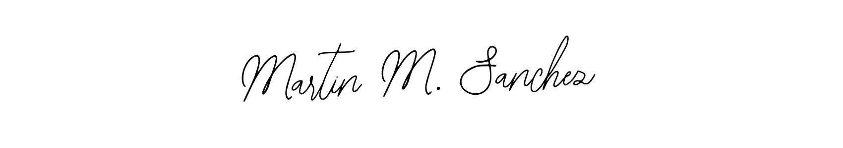 How to make Martin M. Sanchez name signature. Use Bearetta-2O07w style for creating short signs online. This is the latest handwritten sign. Martin M. Sanchez signature style 12 images and pictures png