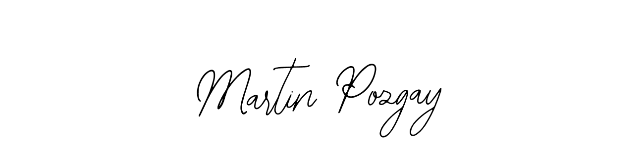 How to make Martin Pozgay name signature. Use Bearetta-2O07w style for creating short signs online. This is the latest handwritten sign. Martin Pozgay signature style 12 images and pictures png