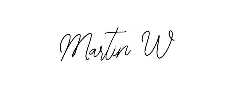 Design your own signature with our free online signature maker. With this signature software, you can create a handwritten (Bearetta-2O07w) signature for name Martin W. Martin W signature style 12 images and pictures png
