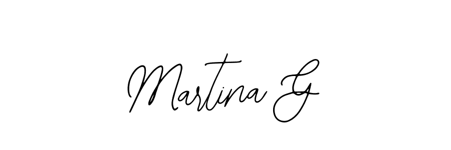 Design your own signature with our free online signature maker. With this signature software, you can create a handwritten (Bearetta-2O07w) signature for name Martina G. Martina G signature style 12 images and pictures png