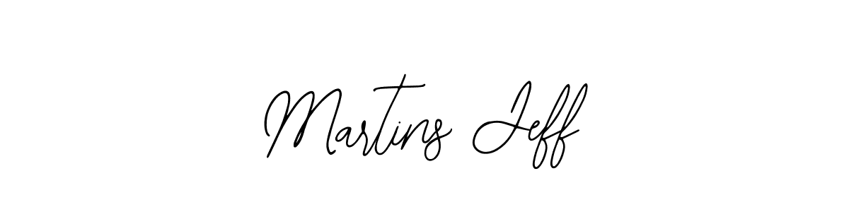 How to make Martins Jeff name signature. Use Bearetta-2O07w style for creating short signs online. This is the latest handwritten sign. Martins Jeff signature style 12 images and pictures png
