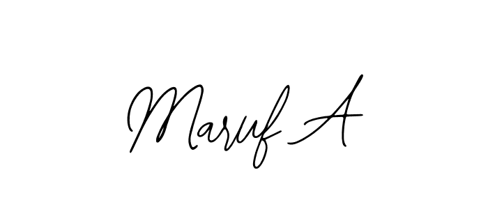 It looks lik you need a new signature style for name Maruf A. Design unique handwritten (Bearetta-2O07w) signature with our free signature maker in just a few clicks. Maruf A signature style 12 images and pictures png